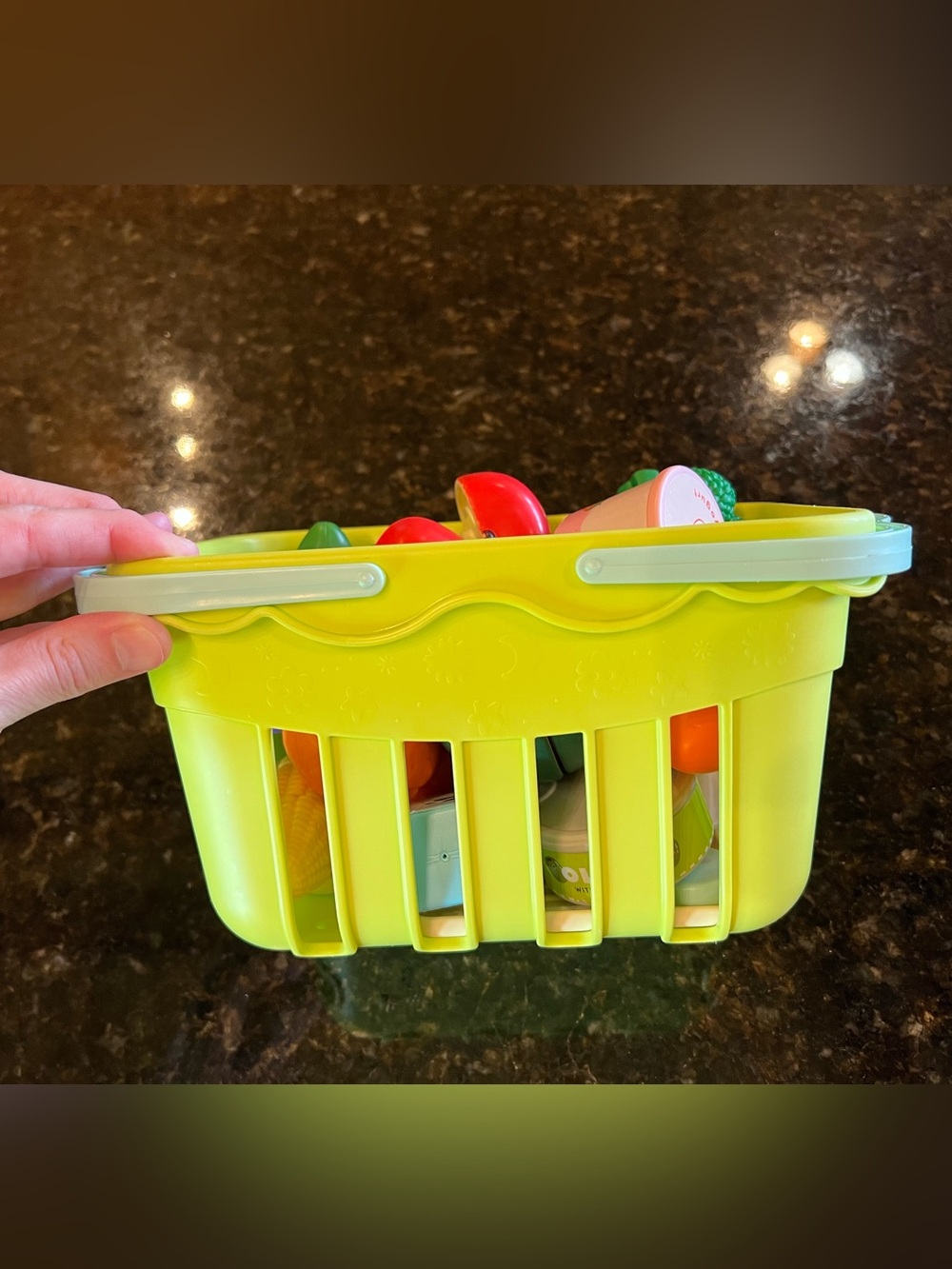 Kids Play Food Cutting Set - Assorted Color Toy Fruits & Veggies - Picture 3 of 3